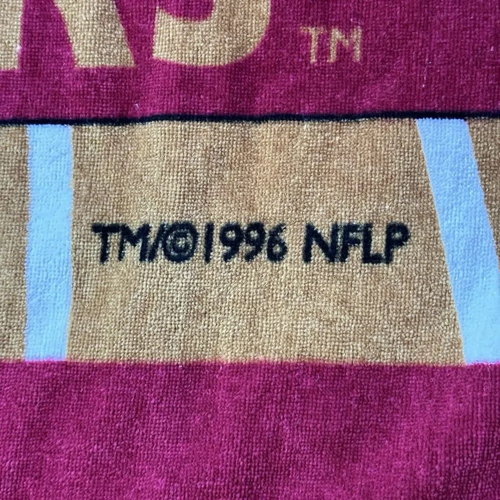 Vintage San Francisco 49ers Beach Towel 1996 Approx‎ 30”x60” NFL NFLP NFC West